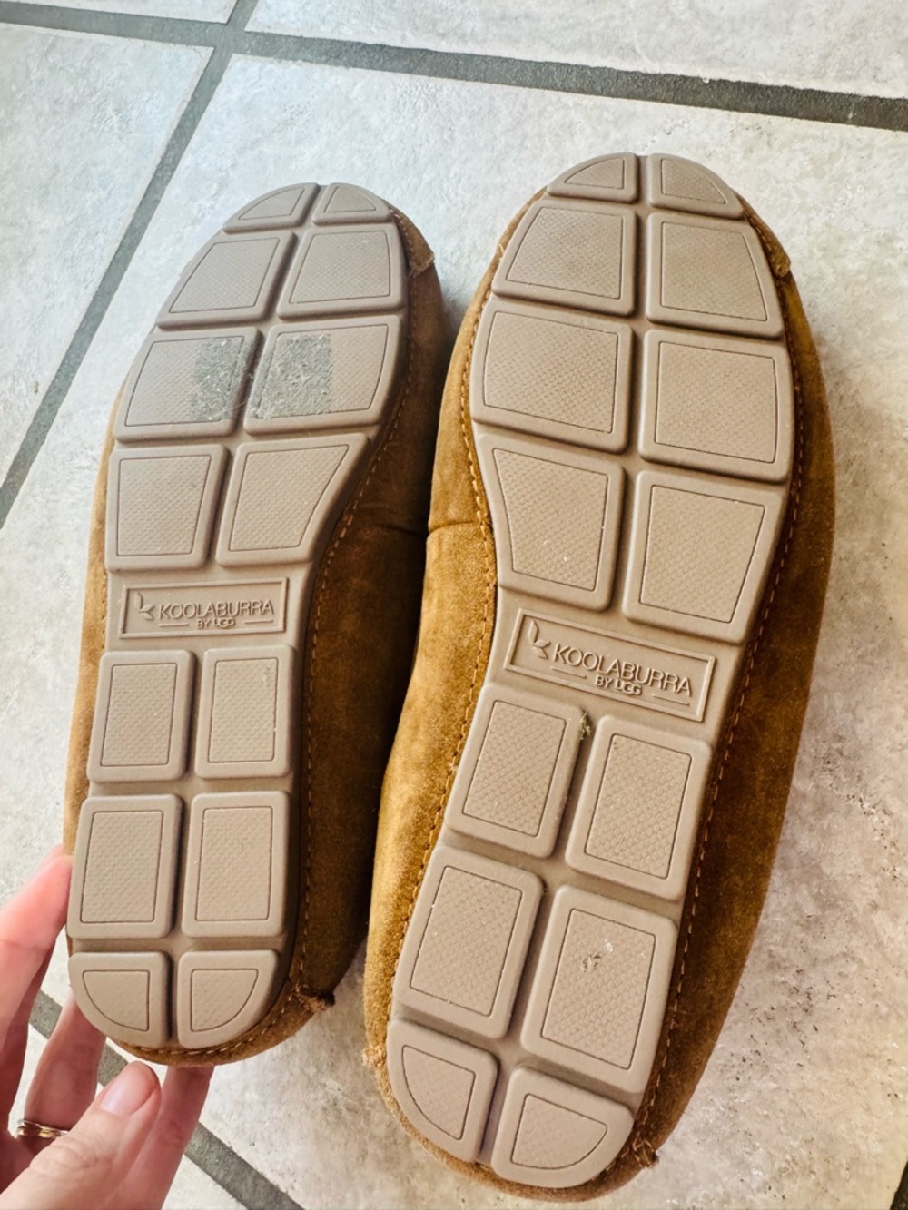 Koolaburra by UGG Men’s Tipton Suede Slipper Moccasins - Chestnut - Size 11 - Picture 6 of 7